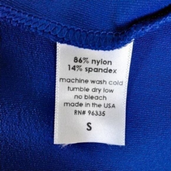 Susana Monaco Split Sleeve Mini Shift A-line Mini Dress Blue Small - Picture 5 of 6